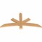 Ekena Millwork Alberta Smooth Timber Gable Bracket, Western Red Cedar, 48"W x 24"H x 1 1/2"D x 3 1/2"F, 12/12 Pitch GBW048X24X0204ALB00SWR - alternate 2